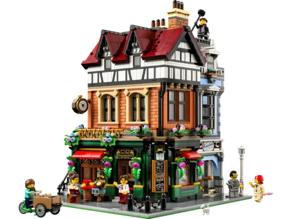 LEGO Hoekpand in Tudorstijl. Binnenkort te huur bij BrickBuddies